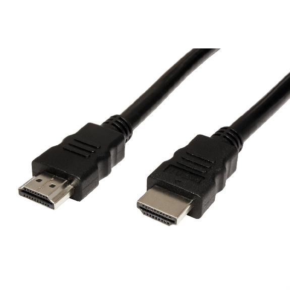 VALUE 4K HDMI Ultra HD Kabel mit Ethernet, ST/ST, schwarz, 1 m-Beschreibung lesen