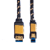 ROLINE GOLD USB 3.2 Gen 1 Kabel, Typ A-B, 1,8 m