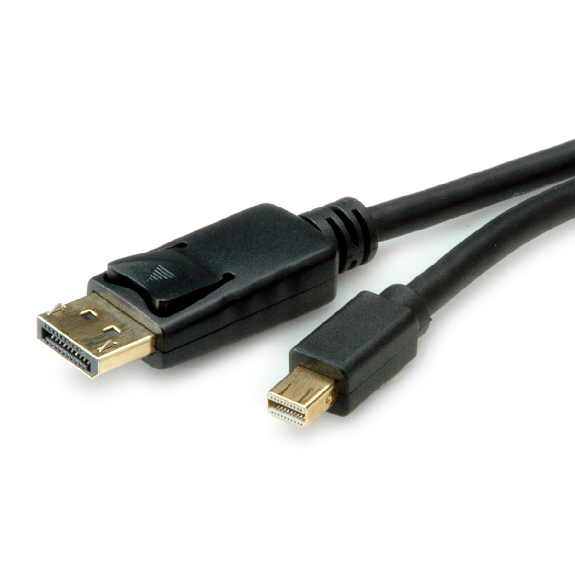 ROLINE Câble Mini DisplayPort v1.4, mDP M - DP M, noir, 2 m-Lire la description