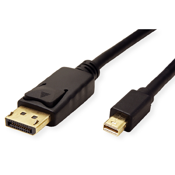 ROLINE Câble Mini DisplayPort v1.4, mDP M - DP M, noir, 2 m-Lire la description