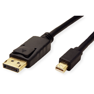ROLINE Mini DisplayPort Kabel, v1.4, mDP - DP, ST - ST, schwarz, 2 m-Beschreibung lesen