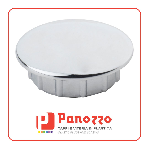 TAPPO TONDO CROMATO 30X1mm. - Prezzo multiplo di 25 pz.-Leggi tutto