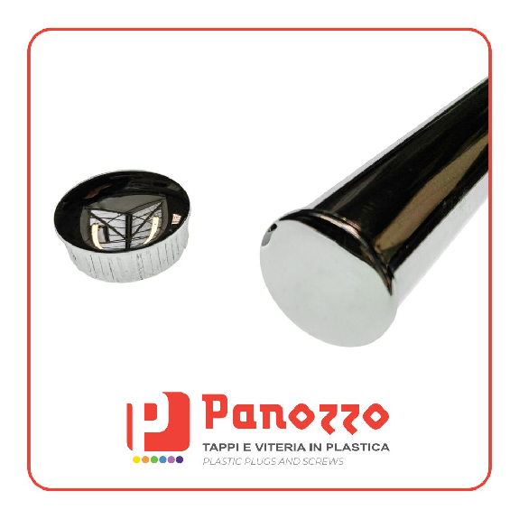 TAPPO TONDO CROMATO 30X1mm. - Prezzo multiplo di 25 pz.-Leggi tutto