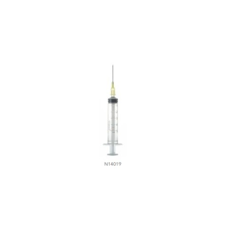 Jeringa 3 cuerpos ICOPLUS3 5 ml, aguja G20 0,9x25 mm, Luer Centrado, Caja 100 unidades-Leer más