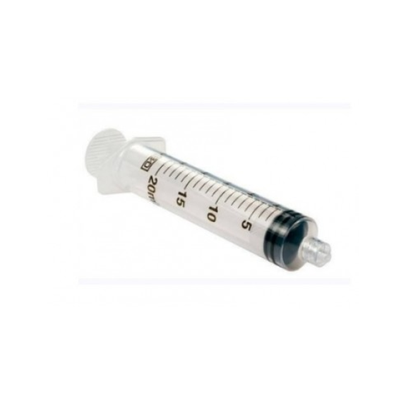Jeringa 3 cuerpos 20 ml BD Plastipak LUER LOCK Caja 120 unidades-Leer más