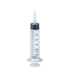 Jeringa 3 cuerpos Irrigación 50/60 ml, Cono Catéter, Caja 100 unidades-Leer más