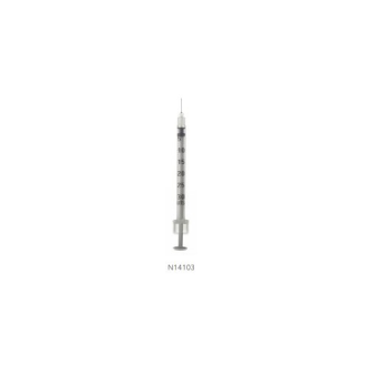 Jeringa Insulina ICOPLUS3 0,3 ml, 29G 1/2 con aguja 0,3x8 mm, Caja 100 unidades-Leer más