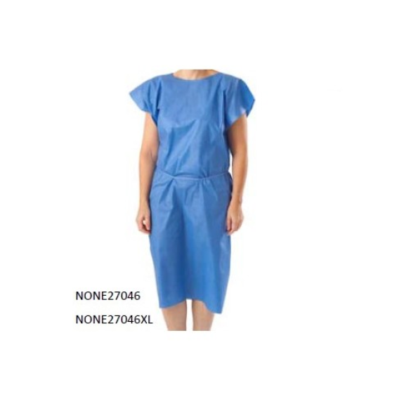 Blouse (veste dos ouvert) Absorbante Bleu Marine Sans Manches SMS 35 gr., Taille XL, Boîte de 50 unités-Lire la description