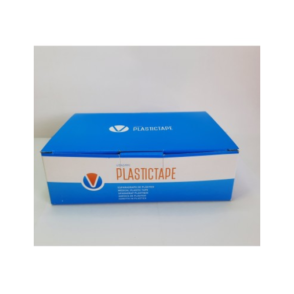 Esparadrapo PLASTIFICADO Plastictape 2,5 cm.x 9,14 metros. Caja 12 unidades.-Leer más