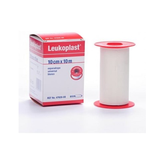 Esparadrapo en tela blanco LEUKOPLAST 10cm x 10m-Leer más