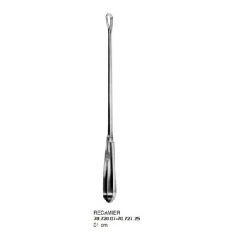 Cureta uterina RECAMIER nº 6, 14 mm, Ø 31 cm, rígida cortante-Leer más