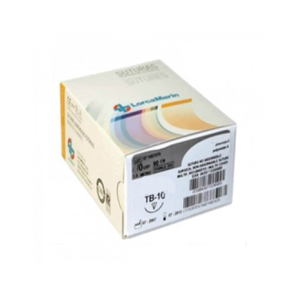 Seda Trenzada Negra TB-10 Calibre 5/0, Aguja 15 mm. Caja 12 unidades.-Leer más