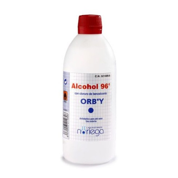 Alcohol Sanitario con Benzalconio ORBY 96º 500 ml Alcohol Sanitario con Benzalconio ORBY 96º 500 ml-Leer más