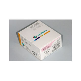 Seda Trenzada Negra TB-15 Calibre 4/0, Aguja 3/8 Cir. Triangular, 20 mm., Long. Hebra 90 cm., Caja 12 unidades-Leer más