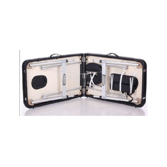 Camilla Plegable Supreme Aluminio 2 Cuerpos Ancho 70 cm (color negro)-Leer más