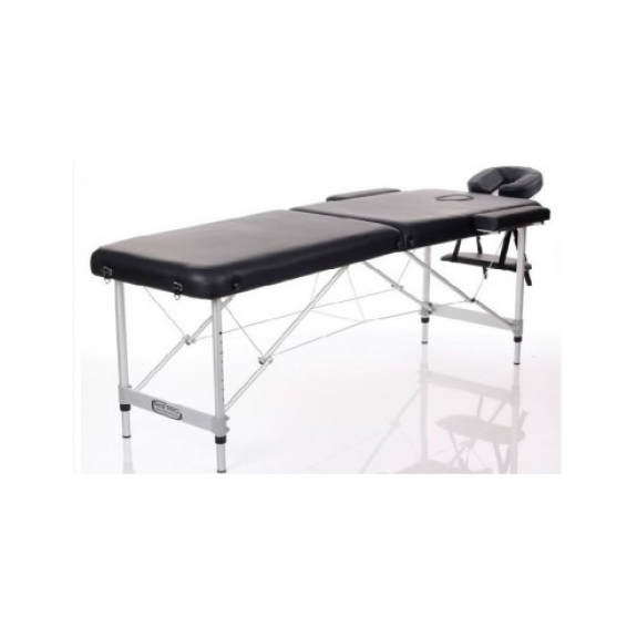 Camilla Plegable Supreme Aluminio 2 Cuerpos Ancho 70 cm (color negro)-Leer más