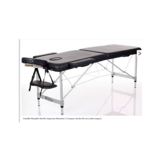 Camilla Plegable Supreme Aluminio 2 Cuerpos Ancho 70 cm (color negro)-Leer más