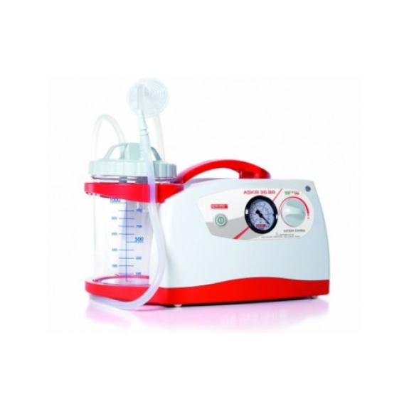 Aspirador secreciones ASKIR 36BR con Jarra 1000 ml-Leer más