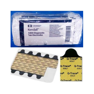 Electrodo ECG Tab con Hidrogel Q-Trace Gold 5500, 23x25 mm, Caja 2000 unidades-Leer más