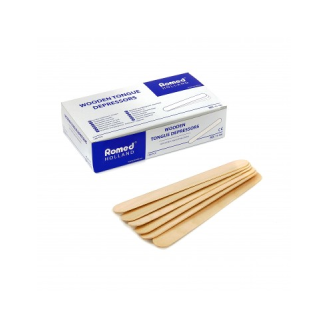 Depresor lingual madera. Caja 100 unidades-Leer más
