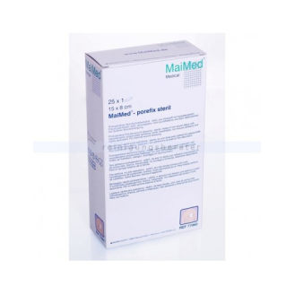 Apósito Adhesivo MaiMed - porefix estéril 15 cm x 8 cm, Caja 25 unidades-Leer más