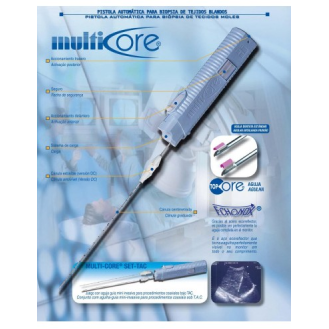 Aguja para Biopsia MULTI-CORE PLUS 18G, 20 mm. Caja 15 unidades-Leer más