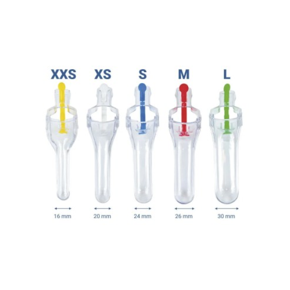 Espéculo Vaginal Estéril de tornillo 24 mm, talla S azul, Caja 100 unidades-Leer más