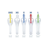 Espéculo Vaginal Estéril de tornillo 24 mm, talla S azul, Caja 100 unidades