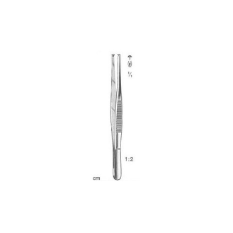 Pinza de disección con diente 1x2, 18 cm-Leer más