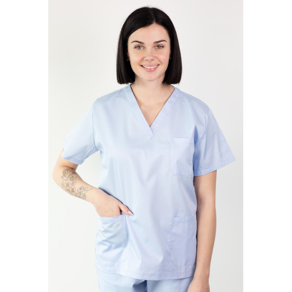 Basicfit - Tunique Médical - Unisexe - Bleu Ciel - Xxl-Beschreibung lesen