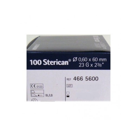 Aguja Hipodérmica STERICAN 0,6x60 23Gx2 3/8 Aguja Hipodérmica STERICAN 0,6x60 23Gx2 3/8-Leer más