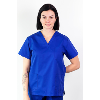 Basicfit - Tunique Médicale - Unisexe - Bleu Royal - Xxl-Lire la description