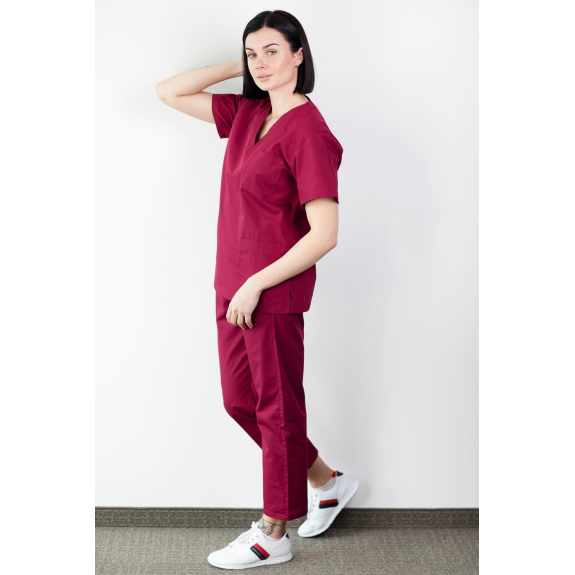 Basicfit - Tunique (blouse) - Unisexe - Bordeaux - S Basicfit - Tunique (blouse) - Unisexe - Bordeaux - S-Lire la description