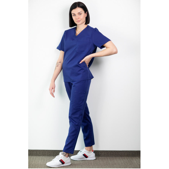 Medfit - Pantalon Médicale - Unisexe - Bleu Outremer- Xxxl-Lire la description