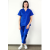 Basicfit - Tunique Médicale - Unisexe - Bleu Royal -xl