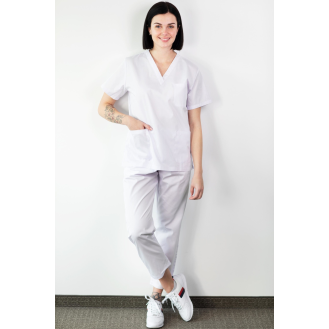 Basicfit - Tunique Médical - Unisexe - Blanc - Xl-Lire la description