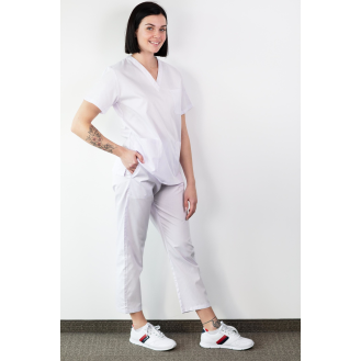 Basicfit - Tunique Médical - Unisexe - Blanc - Xl-Lire la description
