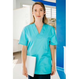 Tunique Médicale  Unisexe  Velilla  Turquoi clair - XS-Lire la description