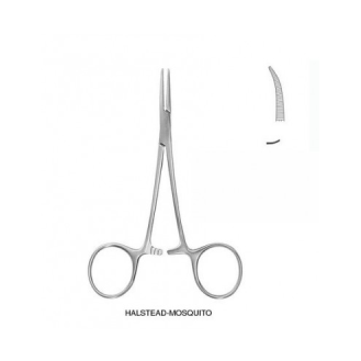 Pinza MOSQUITO Curvo Sin Diente 12,5 cm-Leer más