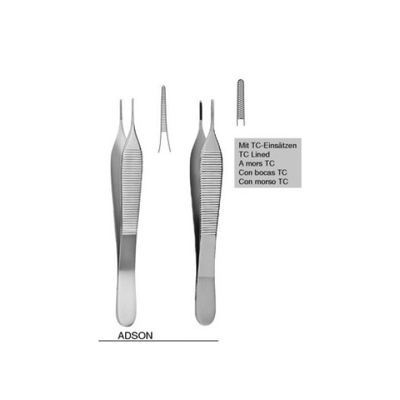 Pinza de disección ADSON sin diente 12 cm-Leer más