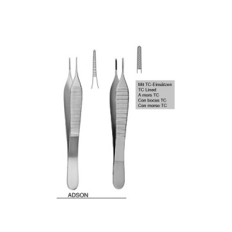 Pinza de disección ADSON sin diente 12 cm-Leer más