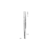 Pinza de disección con diente 1x2 14 cm en acero inoxidable