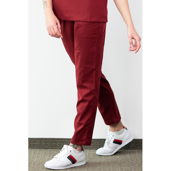 Medfit - Pantalon Médicale - Unisexe - Bordeaux - Xxxl-Lire la description