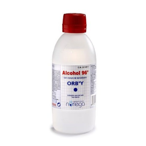 Alcohol Sanitario con Benzalconio ORBY 96º 250 ml Alcohol Sanitario con Benzalconio ORBY 96º 250 ml-Leer más