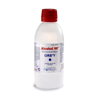 Alcohol Sanitario con Benzalconio ORBY 96º 250 ml-Leer más