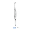 Pinza para Astillas/Espinas curva punta fina 10,5 cm
