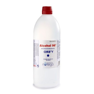 Alcohol Sanitario con Benzalconio ORBY 96º 1000 ml-Leer más