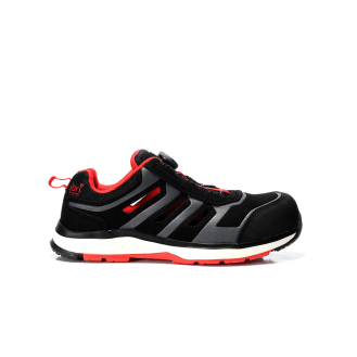 JORI Sicherheitssandale jo_RAPID BOA black-red Easy ESD S1P, Gr. 44-Beschreibung lesen