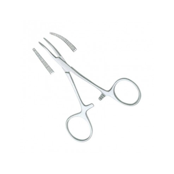 Pinza MOSQUITO Micro Curvo Hartmann Con Diente 10 cm-Leer más