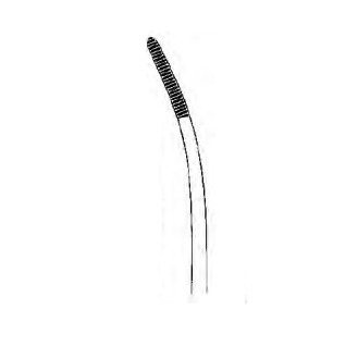 Pinza cuello utero Bozeman CURVA 25 cm. Estriada.-Leer más